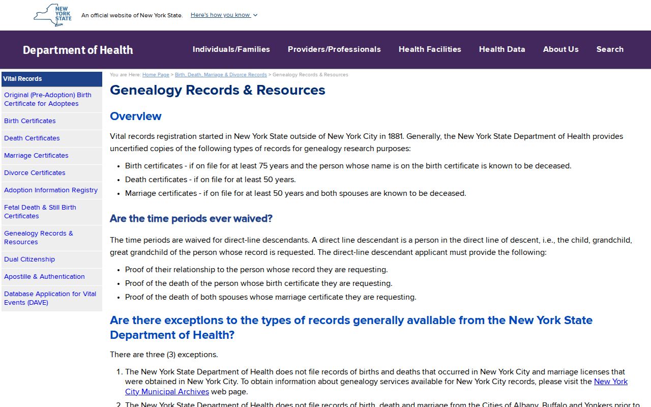 Clarkstown residents directory New York vital records genealogy information